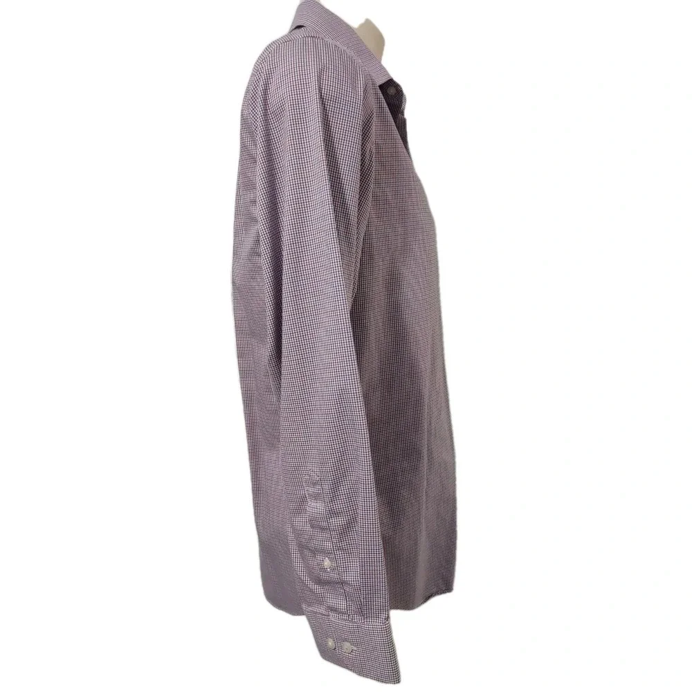 Banana Republic Dress Shirt Men's Size Large Slim Fit Collared Long sleeve Check